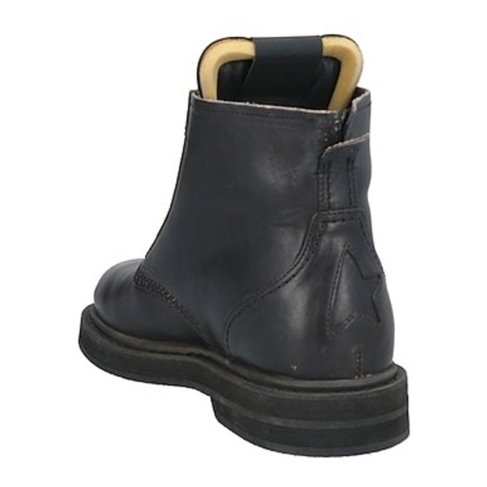 GOLDEN GOOSE Ele Boots Womens 11 Black Leather Distressed Combat Lace Up Grunge - Picture 2 of 16